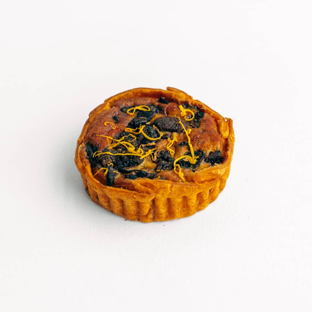 Mushroom & Goats Cheese Quiche